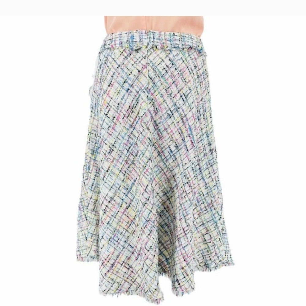 Worthington Boucle Fringe Trim Skirt